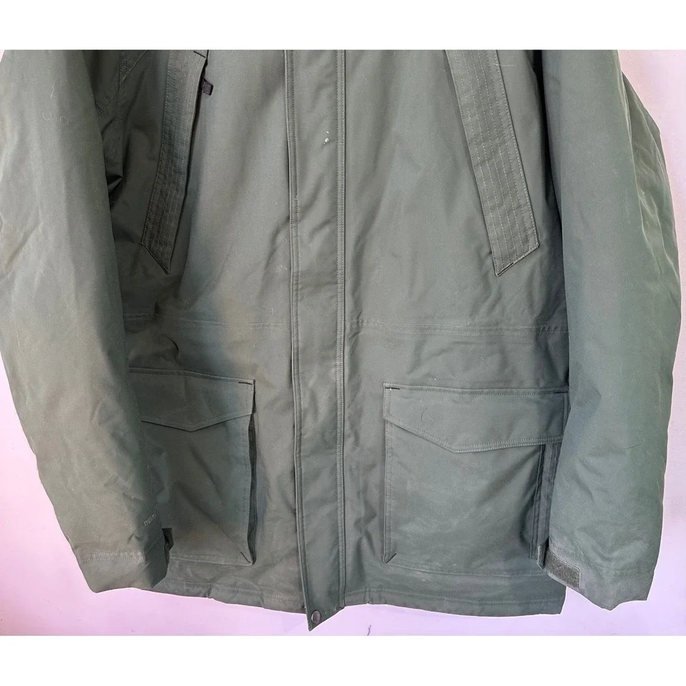 Eddie Bauer Parka WeatherEdge Down Faux‎ Fur Hood Coat Mens 2XL Tall Good